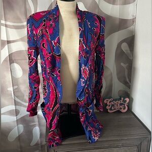 Funky pattern blazer made in USA